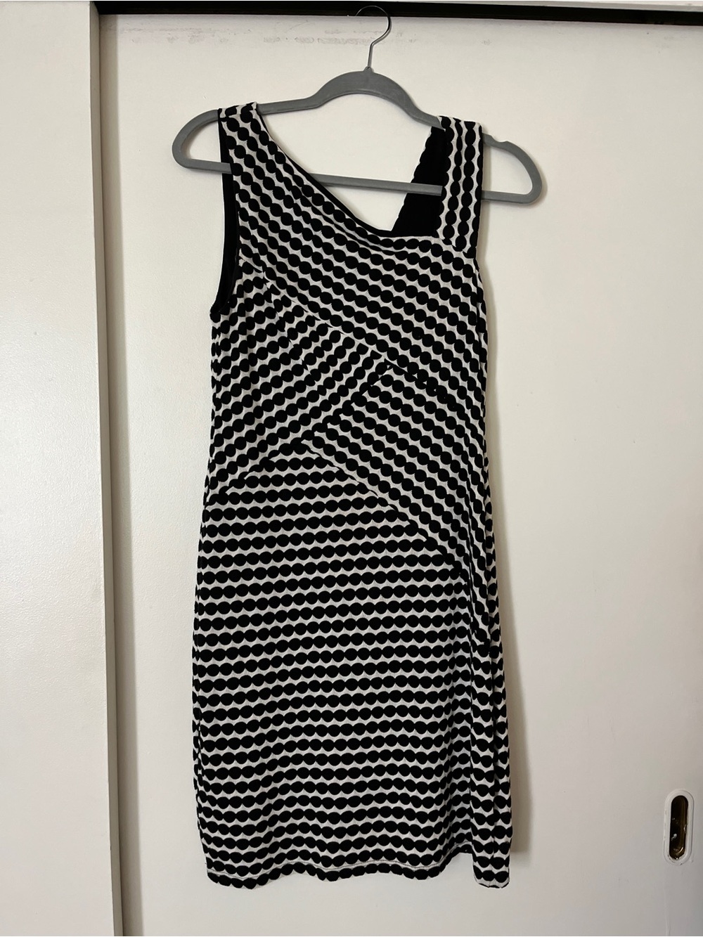 Black & White Geometric Tank Dress